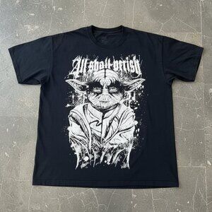 All Shall Perish Yoda-Inspired Dark Metal Graphic Tee | Death Metal Band Shirt